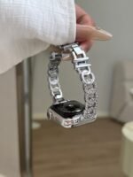 Metal Diamond Apple Watch Strap for Ultra & Series 9 8 7 6 SE - Image 14