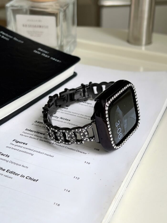 Metal Diamond Apple Watch Strap for Ultra & Series 9 8 7 6 SE - Image 9