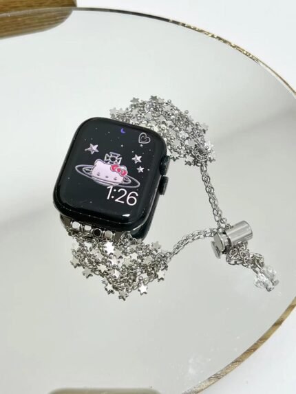 Star Tassel Metal Watch Strap for Apple Watch 38mm–49mm – Elegant Bracelet Band