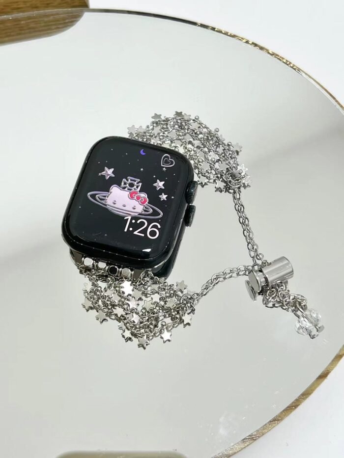 Star Tassel Metal Watch Strap for Apple Watch 38mm–49mm – Elegant Bracelet Band - Image 1