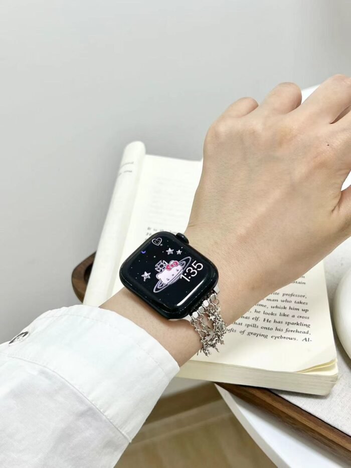 Star Tassel Metal Watch Strap for Apple Watch 38mm–49mm – Elegant Bracelet Band - Image 5