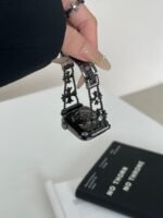 Floral Diamond Metal Link Band for Apple Watch – Luxury Chain Design - Image 39