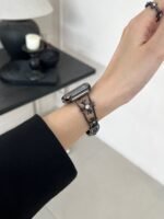 Floral Diamond Metal Link Band for Apple Watch – Luxury Chain Design - Image 37