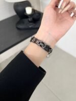 Floral Diamond Metal Link Band for Apple Watch – Luxury Chain Design - Image 36