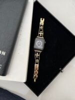 Floral Diamond Metal Link Band for Apple Watch – Luxury Chain Design - Image 35