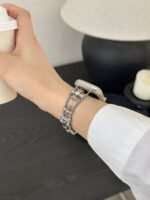 Floral Diamond Metal Link Band for Apple Watch – Luxury Chain Design - Image 22