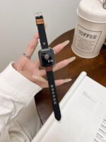 Cosy Braided Leather Strap for Apple Watch – Soft Woven Band 38–49mm Compatible - Image 2