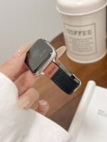Cosy Braided Leather Strap for Apple Watch – Soft Woven Band 38–49mm Compatible - Image 3