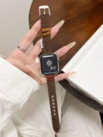 Cosy Braided Leather Strap for Apple Watch – Soft Woven Band 38–49mm Compatible - Image 5
