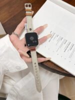 Cosy Braided Leather Strap for Apple Watch – Soft Woven Band 38–49mm Compatible - Image 9