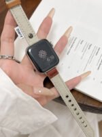 Cosy Braided Leather Strap for Apple Watch – Soft Woven Band 38–49mm Compatible - Image 10