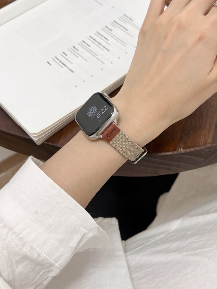 Cosy Braided Leather Strap for Apple Watch – Soft Woven Band 38–49mm Compatible - Image 20