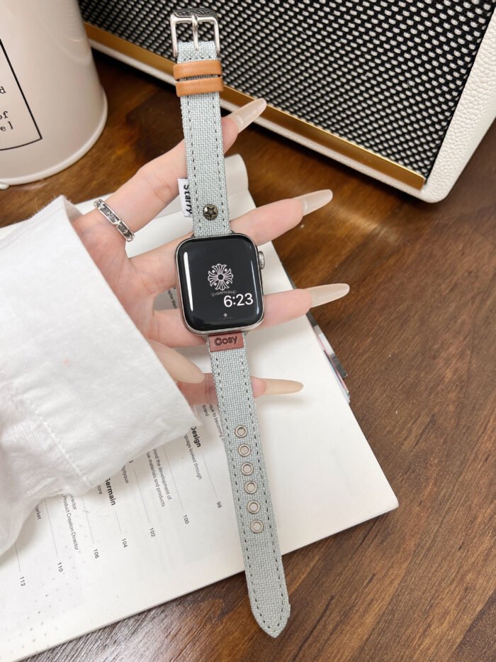 Cosy Braided Leather Strap for Apple Watch – Soft Woven Band 38–49mm Compatible - Image 18