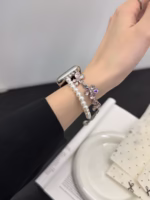 Pearl Crystal Floral Watch Band for Apple Watch 38/40/41/42/44/45/46/49mm - Image 23