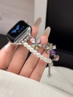 Pearl Crystal Floral Watch Band for Apple Watch 38/40/41/42/44/45/46/49mm - Image 20