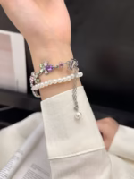 Pearl Crystal Floral Watch Band for Apple Watch 38/40/41/42/44/45/46/49mm - Image 18