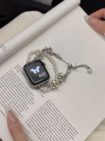Pearl Crystal Floral Watch Band for Apple Watch 38/40/41/42/44/45/46/49mm - Image 16