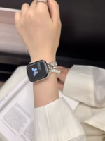 Pearl Crystal Floral Watch Band for Apple Watch 38/40/41/42/44/45/46/49mm - Image 11