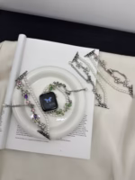 Pearl Crystal Floral Watch Band for Apple Watch 38/40/41/42/44/45/46/49mm