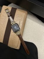 Elegant Cream White Leather Band – Gold Buckle – for Apple Watch - Image 32