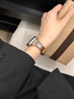 Elegant Cream White Leather Band – Gold Buckle – for Apple Watch - Image 28