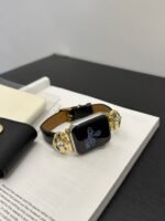 Elegant Cream White Leather Band – Gold Buckle – for Apple Watch - Image 19