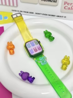 ransparent Duo-Color Resin Apple Watch Bands with Charm Beads - Image 12