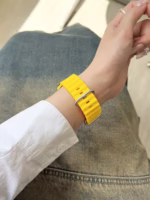Ocean Color Block Silicone Apple Watch Band – Soft, Durable & Sweat-Resistant - Image 19