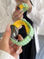 Ocean Color Block Silicone Apple Watch Band – Soft, Durable & Sweat-Resistant - Image 14