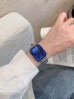 Luxury Denim Chain Apple Watch Band – Compatible with 38/40/41mm & 42/44/45mm Models - Image 15
