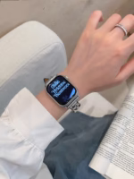Luxury Denim Chain Apple Watch Band – Compatible with 38/40/41mm & 42/44/45mm Models - Image 9