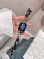 Luxury Denim Chain Apple Watch Band – Compatible with 38/40/41mm & 42/44/45mm Models - Image 7
