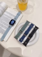 Vintage Star Denim Apple Watch Band – Compatible with Series 1–9, SE & Ultra