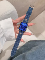 Vintage Star Denim Apple Watch Band – Compatible with Series 1–9, SE & Ultra - Image 12