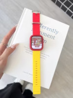 Ocean Color Block Silicone Apple Watch Band – Soft, Durable & Sweat-Resistant - Image 12