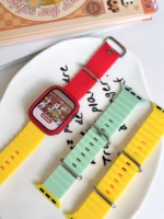 Ocean Color Block Silicone Apple Watch Band – Soft, Durable & Sweat-Resistant - Image 10
