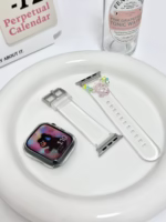 ransparent Duo-Color Resin Apple Watch Bands with Charm Beads - Image 17