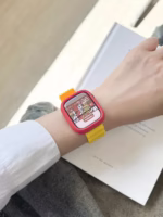 Ocean Color Block Silicone Apple Watch Band – Soft, Durable & Sweat-Resistant - Image 6