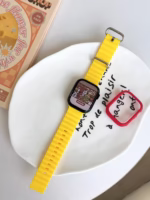 Ocean Color Block Silicone Apple Watch Band – Soft, Durable & Sweat-Resistant - Image 3